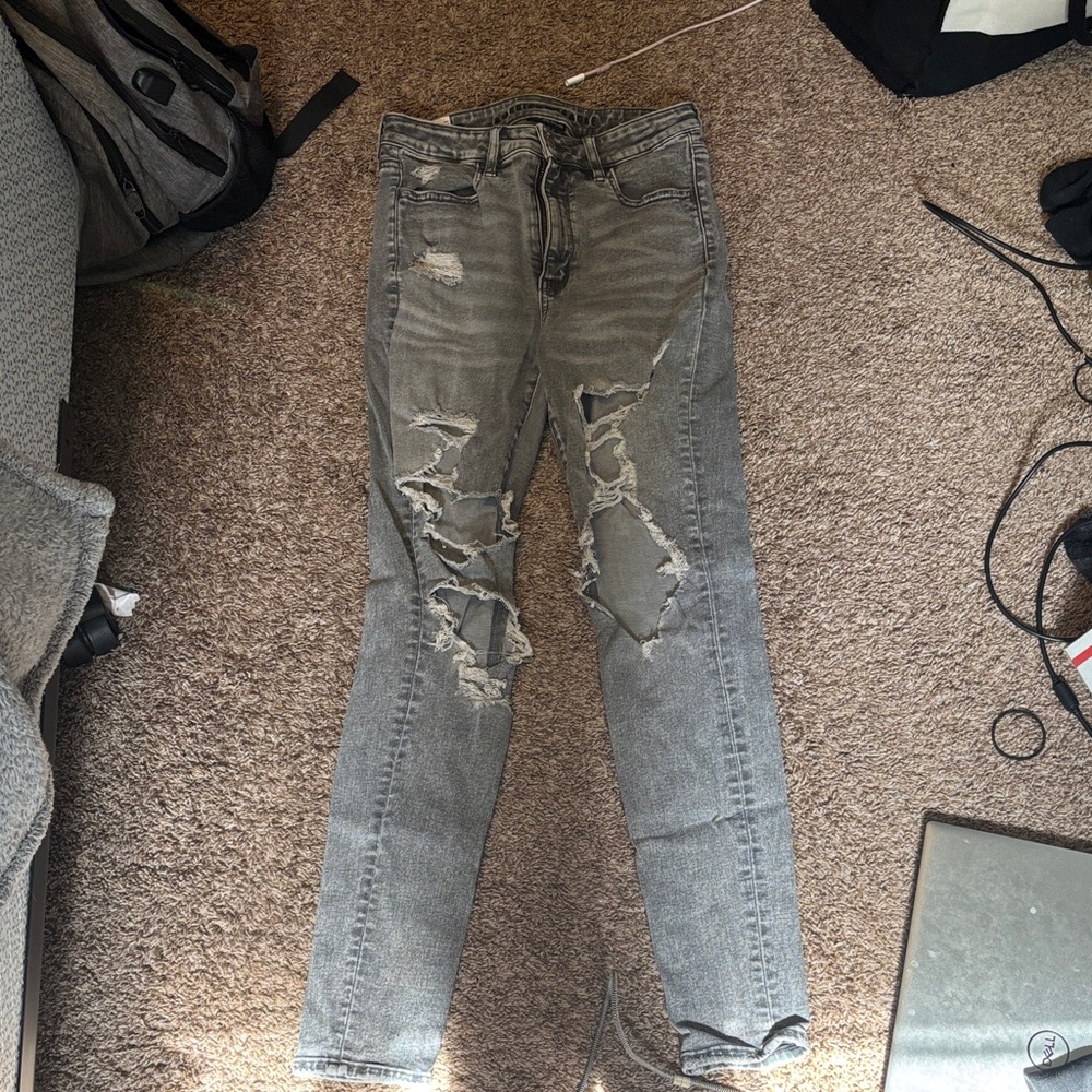 American Eagle Outfitters Light Gray Jeans